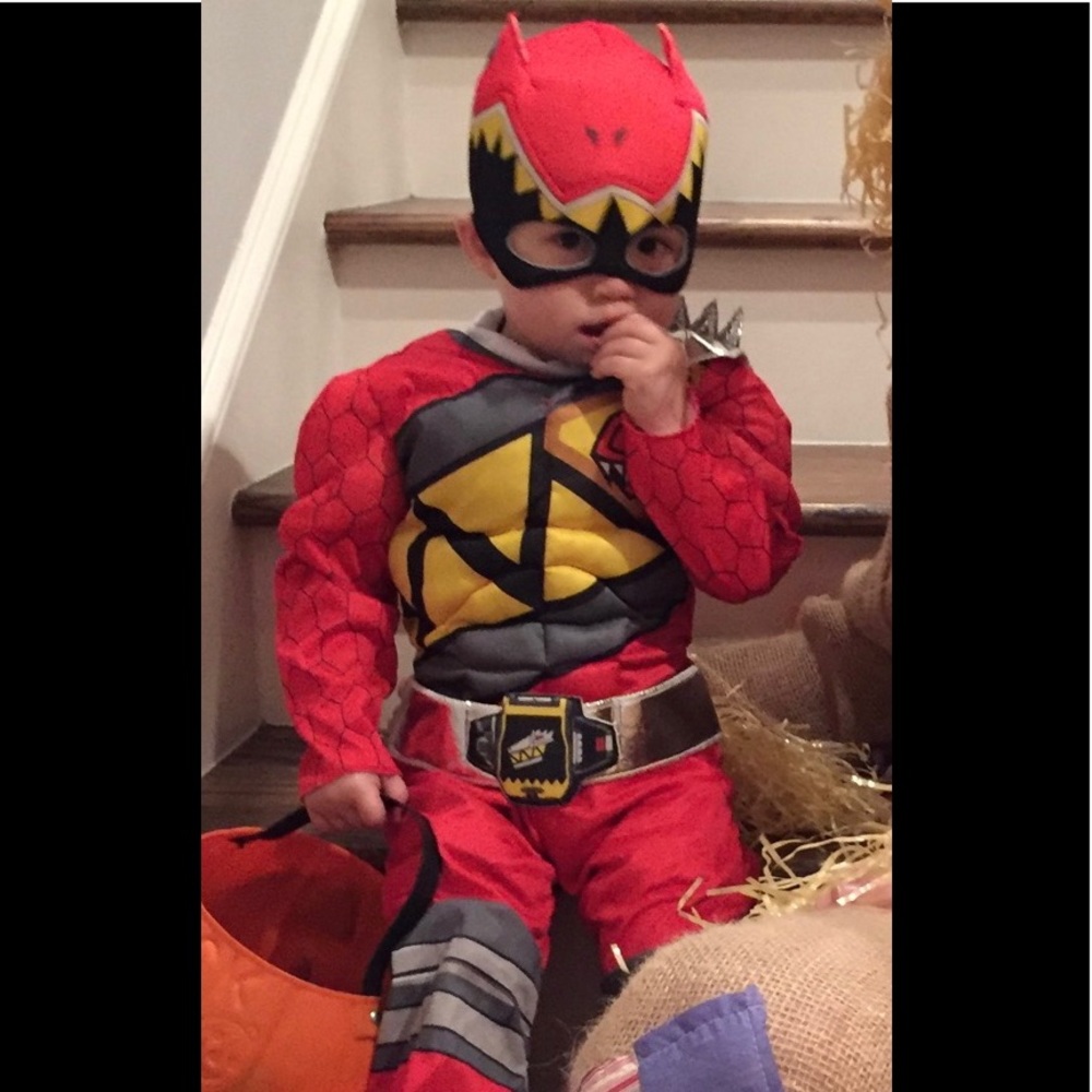 Toddler 2T red power ranger costume